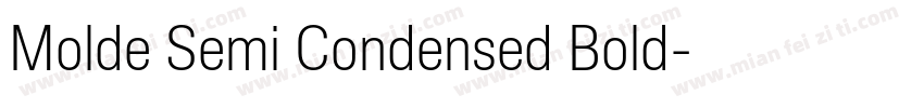 Molde Semi Condensed Bold字体转换